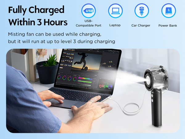 Fully Charged Within 3 Hours