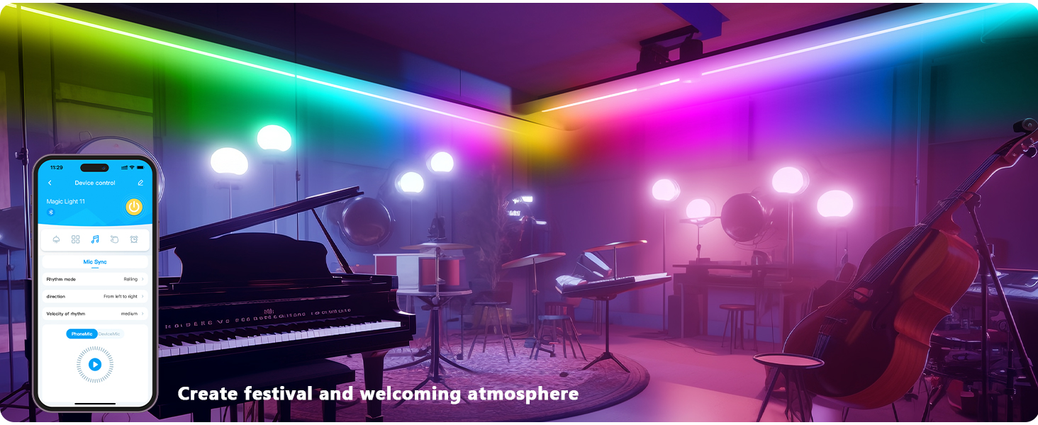 Create festival and welcoming atmosphere