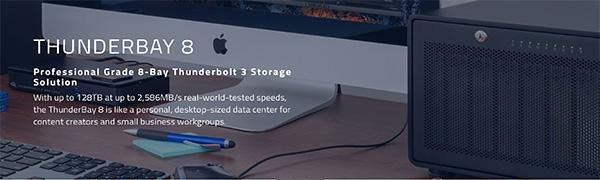 Thunderbolt3, Storage, Enclosure, SSD, HDD, Raid, Studio, Workflow, SSD, HDD 