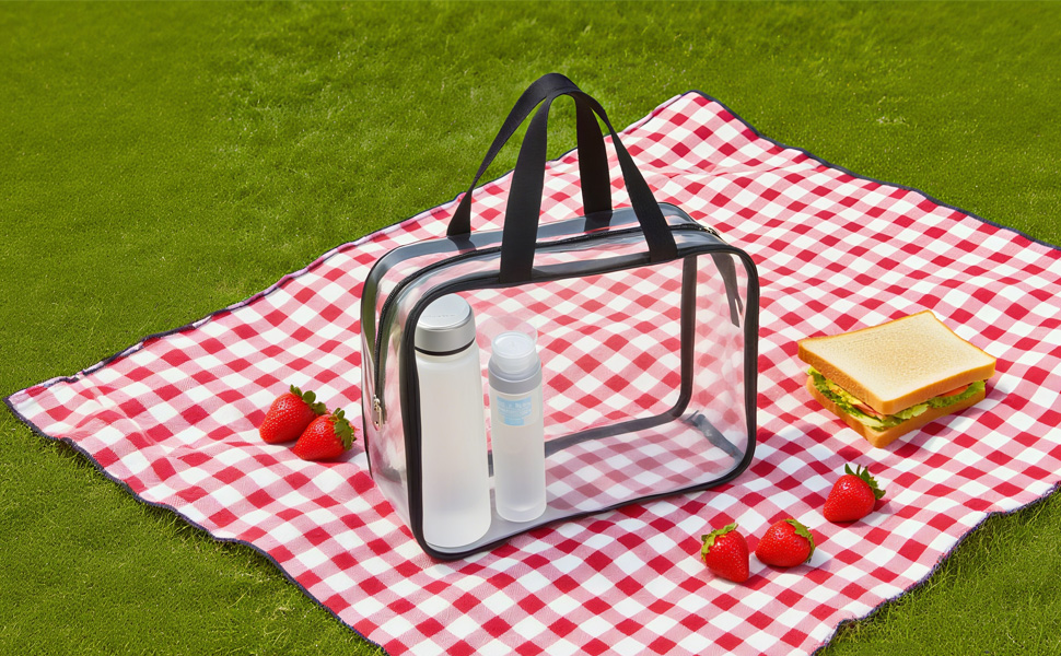 clear zippered storage bags