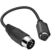 UCEC PS/2 Keyboard Adapter Male to Female, DIN5 5 Pin to MDIN6 6 Pin M/F for PS2 Keyboard for PC ...