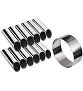 DS. DISTINCTIVE STYLE Cannoli Tubes Kit 12 Pieces Stainless Steel Canolli Shell Molds with Cake R...