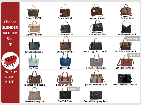 Large purse insert