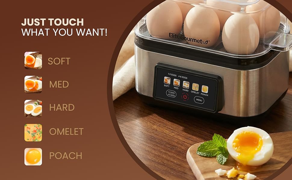 touch screen egg cooker