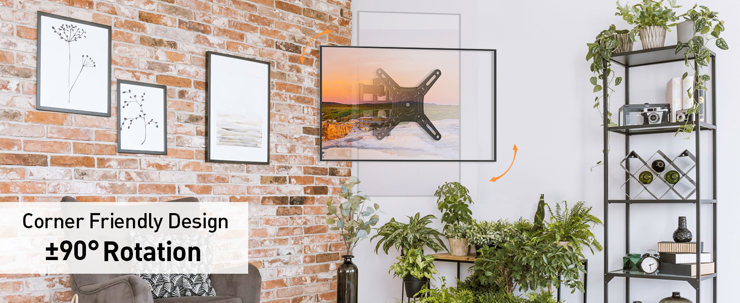 Full Motion TV Monitor Wall Mount