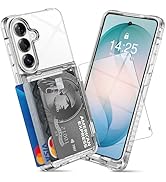 AFGHOA for Samsung S26 Wallet Case,4 Credit Card Holder Case for Galaxy S26,Clear Flip Cover Kick...