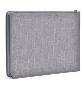Asvine 24 Fountain Pen Case Gray Organizer Bag - Premium Waterproof Canvas Pen Display Holder, In...