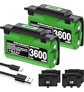 EXTREMECOOL Rechargeable Xbox Controller Battery Pack for Xbox Series X|S/One S|X/One Elite Contr...