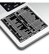Afterplug Mac OS Keyboard Shortcuts Sticker, 50+ Shortcuts for 13-16 inch MacBook Pro &amp; Air, Resi...