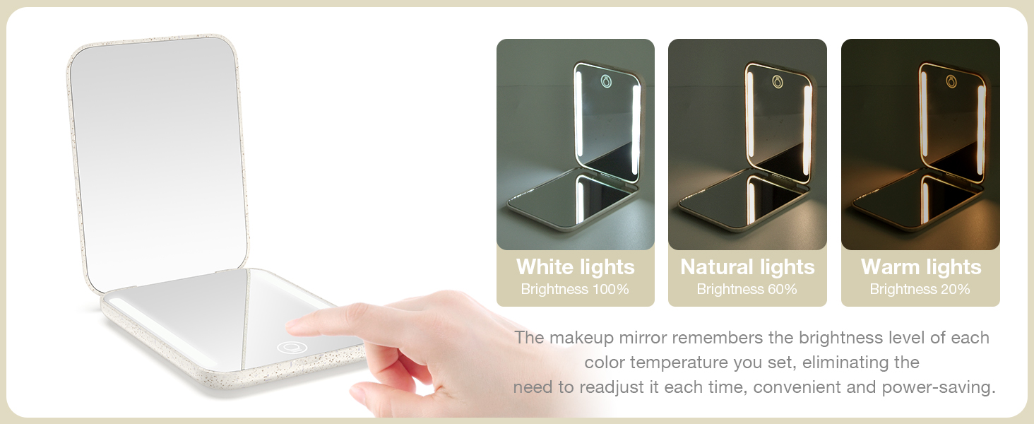 lit compact mirror