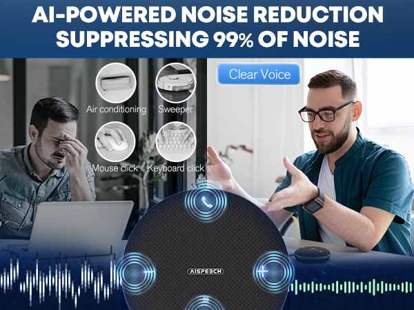 bluetooth conference speaker with microphone