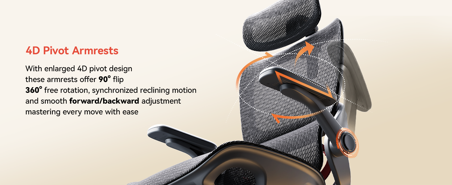 4D Flip-up Armrests