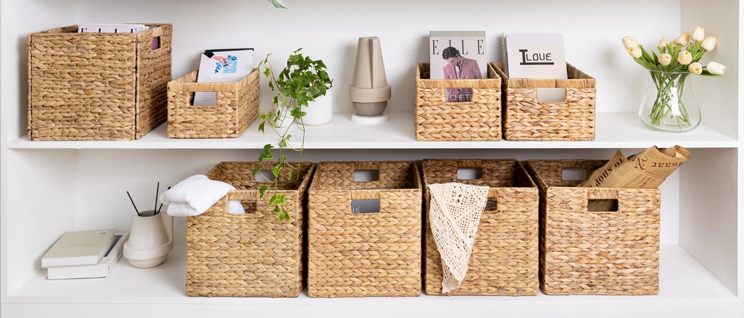 water hyacinth storage baskets