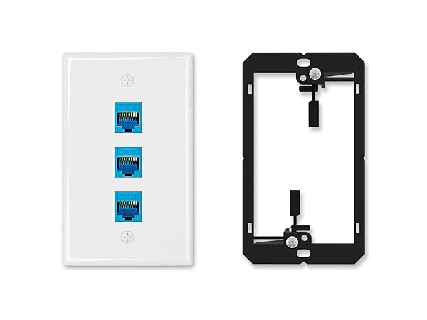 rj45 wall plate 3 port keystone wall plate cable outlet covers wall plate cable wall plate