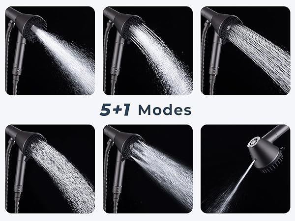 handheld shower head with power wash