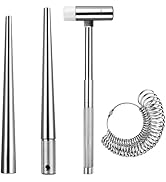 C&amp;T 4 Piece Jewelry Ring Sizer Measuring Tool Set, Ring Sizing Gauge Sizers Set, Including Ring S...