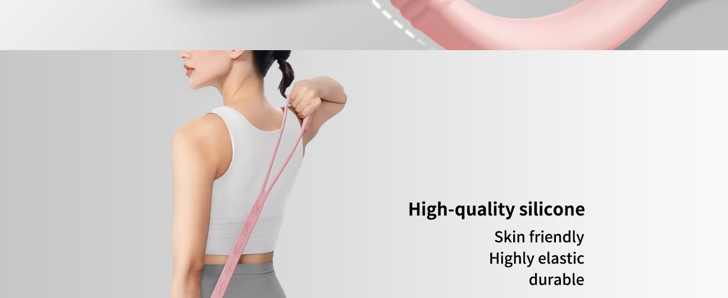 Resistance Bands with Handles Exercise Band with Stretch Figure 8 