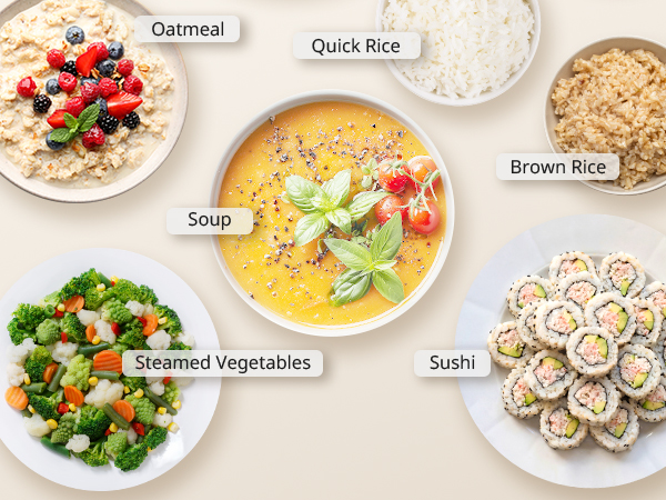 One cooker, more than rice - multiple presets for easy cooking