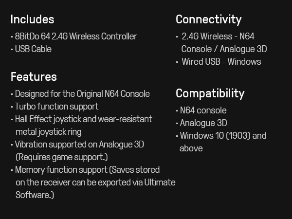 8BitDo 64 Wireless Controller