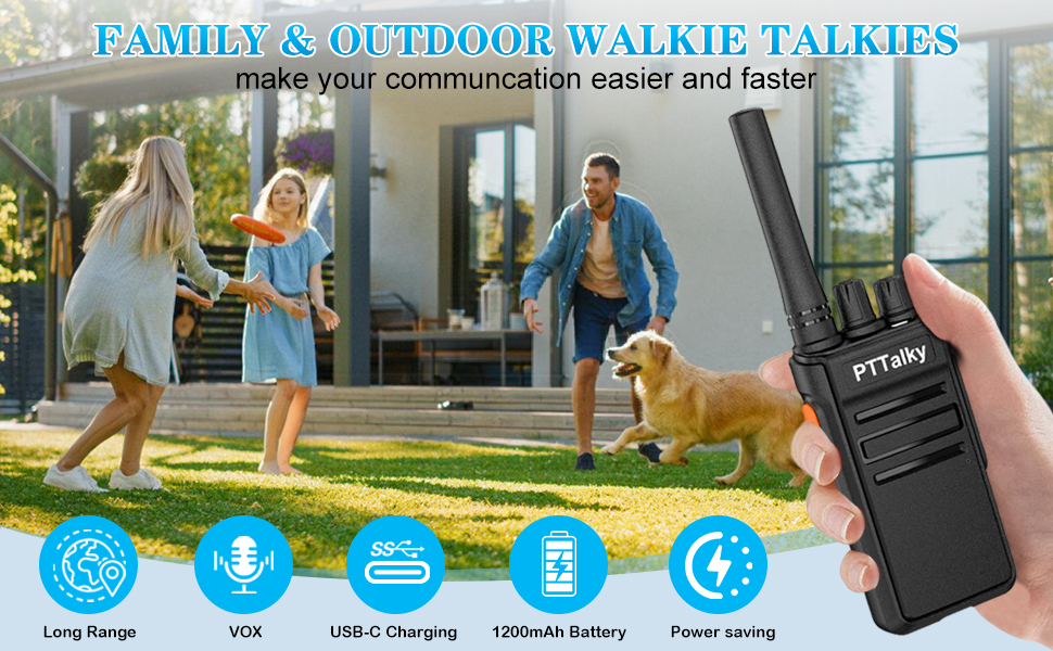 family and outdoor walkie talkies