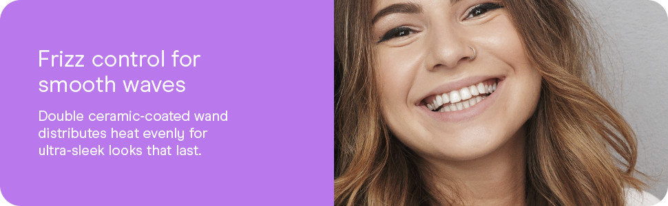 Conair double ceramic for frizz free control and smooth waves