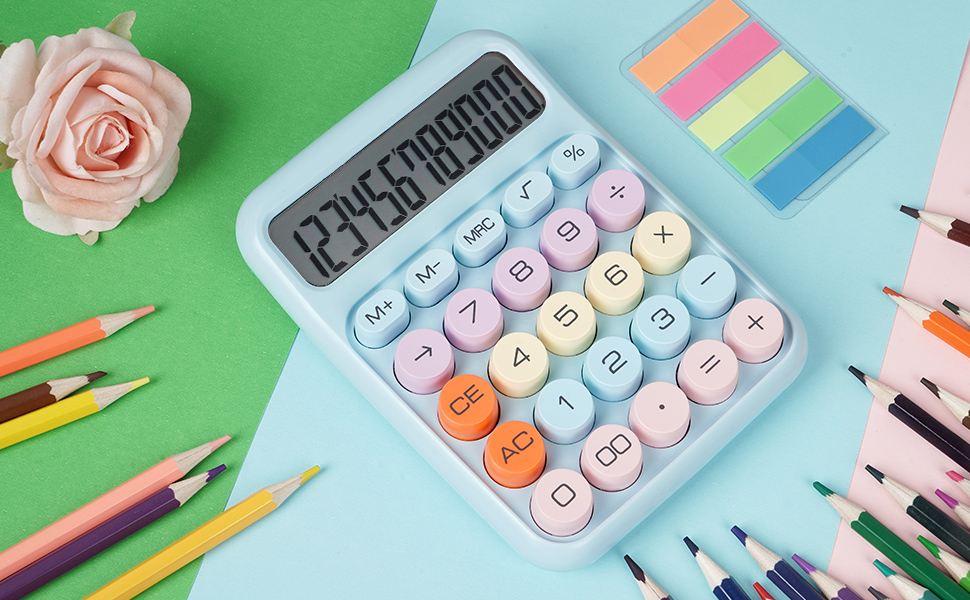 Mechanical Calculator blue-2