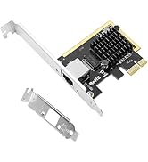 XRIKUI 2.5 Gigabit Ethernet PCI Express Network Interface Card RTL8125B 10/100/1000/25000 Mbps RJ...