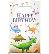 Kopokita 30PCS Watercolor Dinosaur Birthday Goodie Bags Party Favor Bags Goody Bags Treat Bags fo...