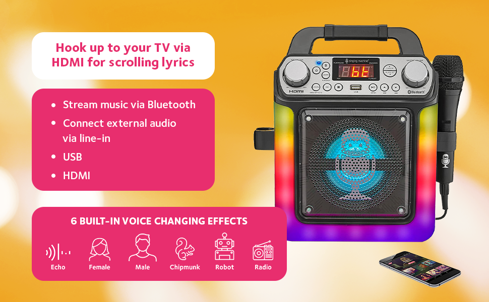 Girl Magic Display Voice Pink Sound Songs Rechargeable CDS Battery Black Aux Bass Card Frozen Jyx