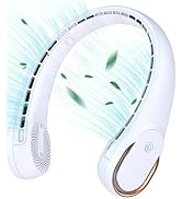 KIDEE Bladeless Neck Fan, Portable Cooling Personal Fan, 4000mAh USB Wearable Neck Fans Rechargea...