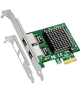 GLOTRENDS LE8202 2-port Gigabit PCIe Ethernet Network Card, 2 x RTL8111H Chip, 2 x RJ45 LAN Port,...