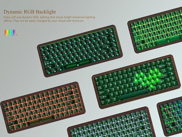 keyboard 75% Wireless Mechanical Custom Keyboard RGB Hot Swappable