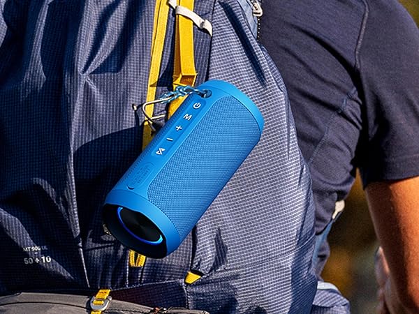 Blue Portable Bluetooth Speaker