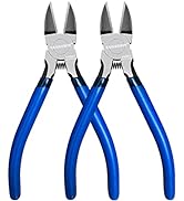 Wire Cutters 2 Pack, 6.5 inch,KAIHAOWIN Flush Cutters Diagonal Cutters Side Cutters Precision Ult...