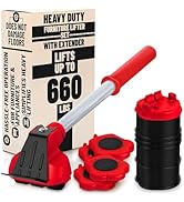 Heavy Furniture Movers with Wheels – Furniture Lifter Tool for Easy Moving &amp; Lifting, Appliance S...