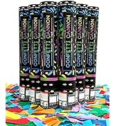 Confetti Sky [6 Pack] 12 Inch Confetti Cannons | Multicolor Confetti Poppers for We...