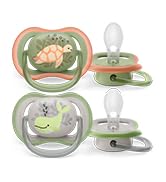 Philips Avent Ultra Air Pacifier - 4 x Light, Breathable Baby Pacifiers for Babies Aged 6-18 Mont...