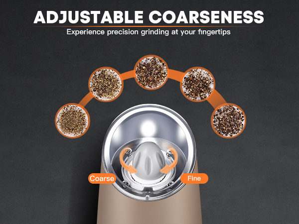 Electric salt and pepper grinder set