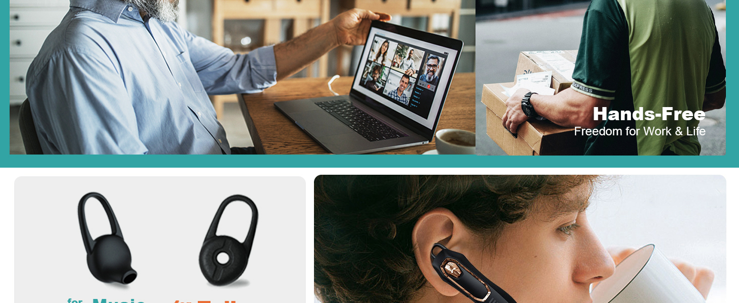 hands free earpiece wireless
