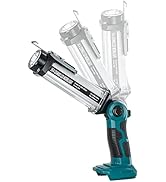 YEX-BUR Cordless LED Lantern Torch for Makita 18V Li-ion Battery 35W 2000LM Handheld Flashlight T...