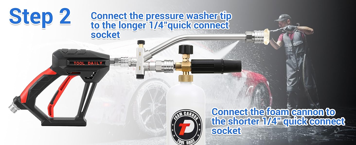 foam cannon adjustable