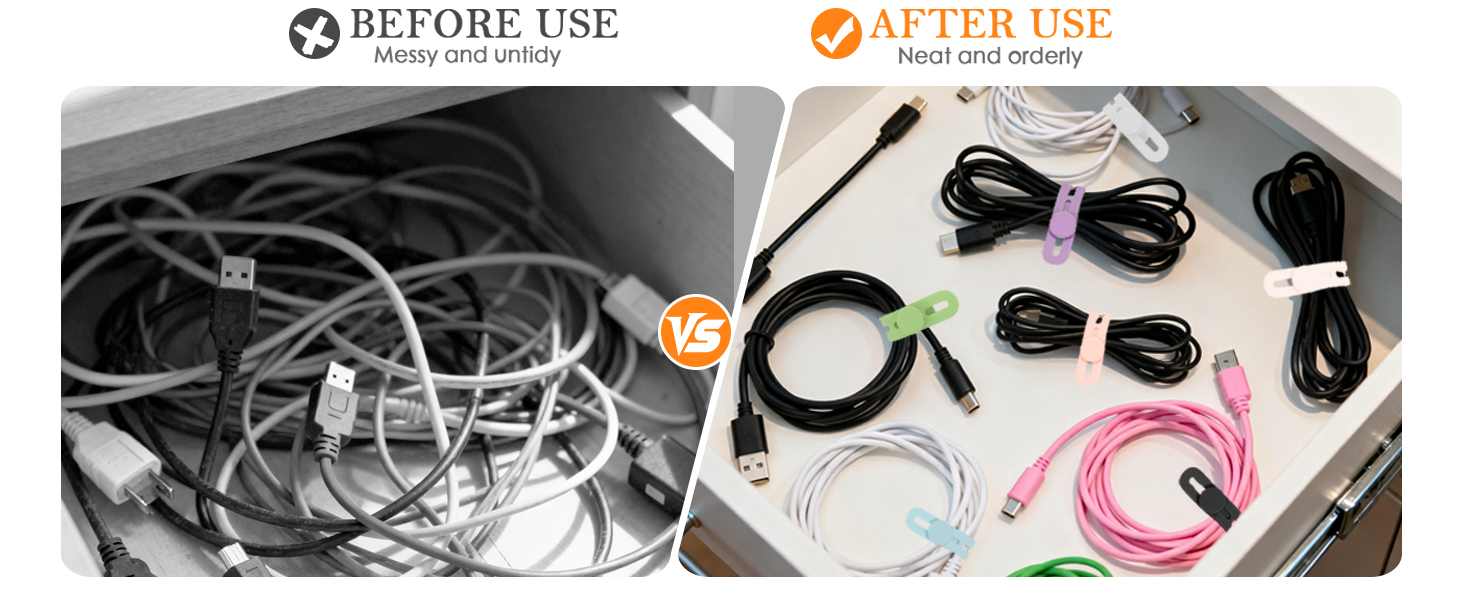 Simply insert, lock, and roll. Securely bundling cables in seconds — no tangles, no hassle.