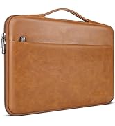 DOMISO 17.3 inch Laptop Sleeve Case Water-Resistant PU Computer Cover Bag for HP, Dell Notebook,B...