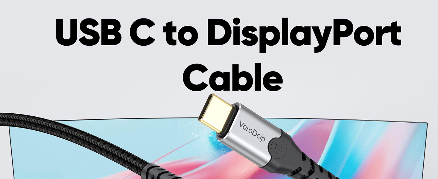 USB C to DisplayPort 2.1 Cable
