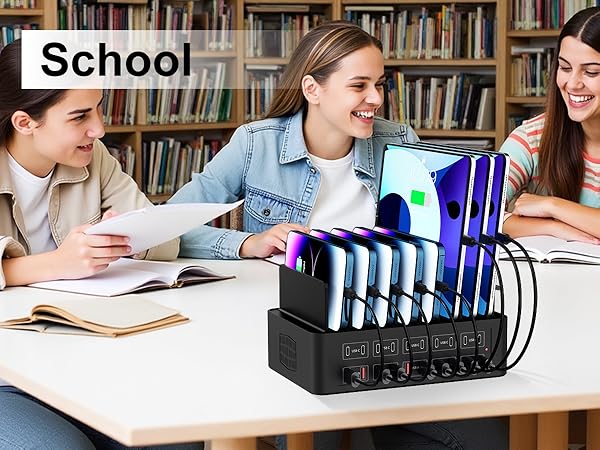 multiple usb charger station