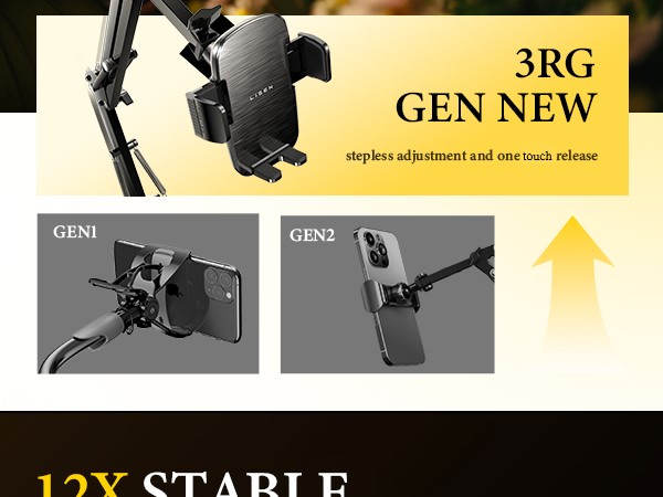 Gooseneck Phone Holder for Bed Desk