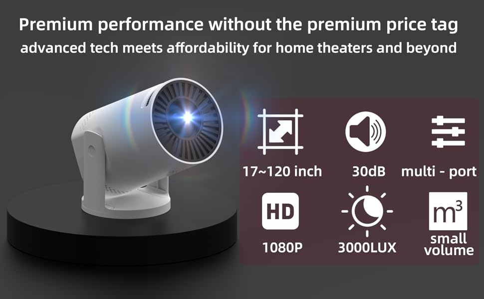 projector;mini projector;portable projector;projector with wifi and bluetooth;projector for bedroom
