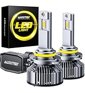 AUXITO 9005 Light Bulbs, 50000LM 1000% Brighter 6500K Cool White HB3 Light with Fan, LED Fog Ligh...