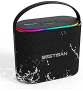 BESTISAN Bluetooth Speaker, 2.1CH 90W Stereo Sound, Built-in 50W Subwoofer, Upgraded 7 RGB Lights...