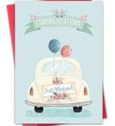 Hongshan Wedding Card,Engagement Congratulation Card,Bridal Shower Cards,Wedding Day Congrats Gif...